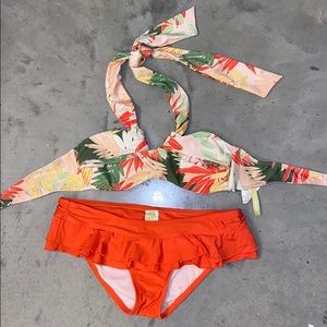 Tropical swimsuit set